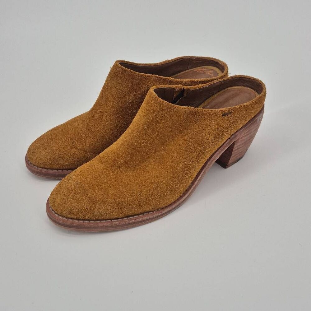Frye Women’s Size 7 Rosalia Mule Suede Mustard